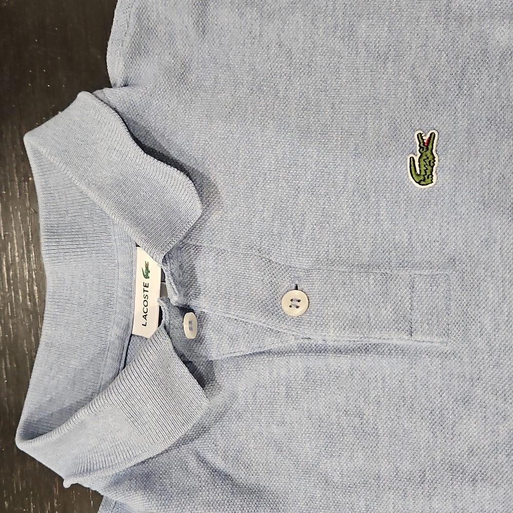 Lacoste Sky Blue Polo with Embroidered Logo